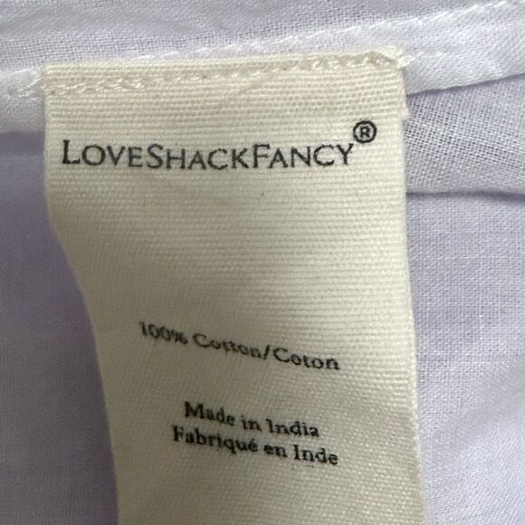 LoveShackFancy Natasha Women’s Dress in Violet Splash Hand Dye. Size P. - Picture 9 of 10